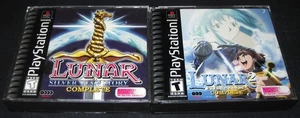 Lunar 1&2 Silver Star, Eternal Blue (Playstation 1, PS1) Lot, alle Discs + Hüllen - Bild 1 von 6