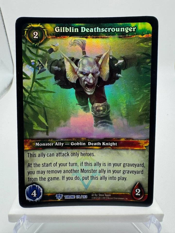 World of Warcraft TCG Foil Promo Throne of the Tides Gilblin Deathscrounger - Image 1 of 1