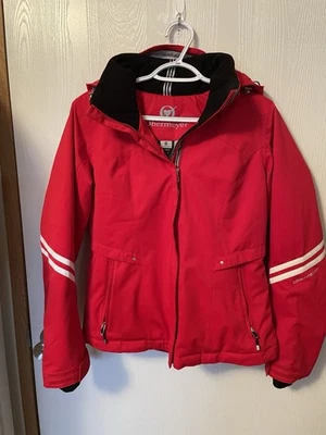 Abrigo de esquí Obermeyer para mujer talla 6 rojo vibrante esquí al aire libre Foto 1 de 4