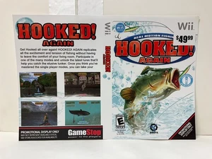 *Solo Case Art* Wii Hooked Again 2 II GameStop Display Promozionale Artwork - Foto 1 di 2