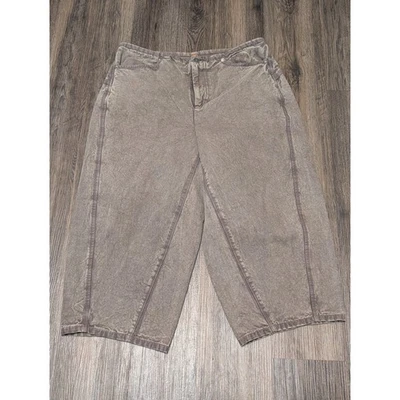 Pantalones Free People Barrel recortados calce relajado para mujer talla 8 Foto 1 de 4
