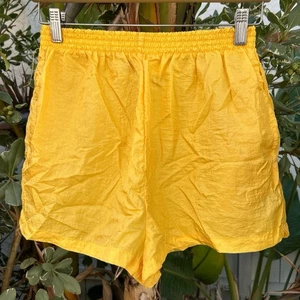 Vintage 90s Pro Spirit Yellow Nylon Shorts Medium - Bild 1 von 4