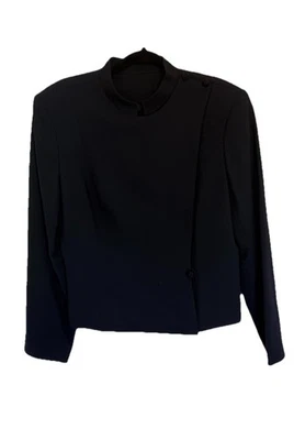 Women’s Vintage Dana Buchman Jacket Blazer Military Style Closure On Shoulder - Image 1 of 4