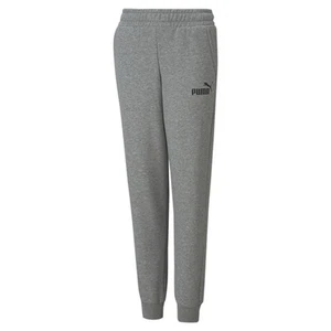 PUMA Essentials Logo Drawstring Sweatpants Boys Grey Casual Athletic Bottoms 586 - Picture 1 of 2