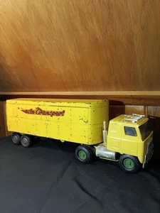 Vintage 21 1/4" Ertyl International Semi w/Structo Transport Trailer T16 - Picture 1 of 12