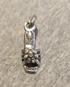 Brighton Schuh Kristalle Blume High Heel Dress Up Anhänger Silber Charm - Bild 1 von 8