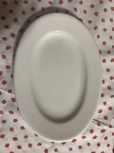 Vintage White Restaurant Ware Platter Greenwood China Trenton NJ 8X6 Cottage - Picture 1 of 4