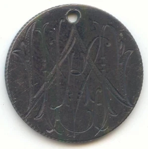 1831 Capped Bust Dime, AU Details, Love Token, Letters W M K - Picture 1 of 2