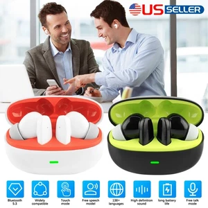 TWS AI Translator Earbuds 138+ Sprachen Echtzeit Online Übersetzung Kopfhörer - Bild 1 von 14