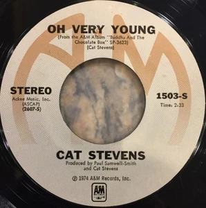 Cat Stevens, Oh Very Young, (7", Single, Styrene, Mon), NM or M-, 3584304681 - Picture 1 of 4