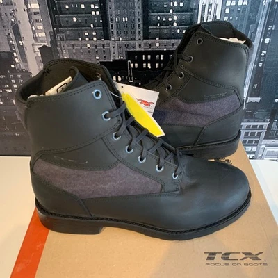 TCX Rook Waterproof Motorbike Leather Winter Boots Black UK 10 / EU 45 Original - Image 1 of 4