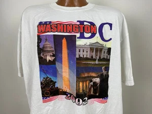 Camisa vintage Y2K Washington DC XXL Casa Blanca Lincoln Memorial Capitol 2002 - Imagen 1 de 12