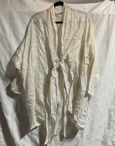 Bryn Walker Tunika Lagenlook creme metallic leicht vorne zum Binden Damen Small - Bild 1 von 15