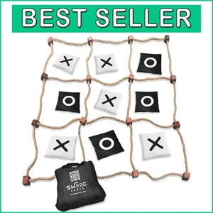 Outdoor Giant Tic Tac Toe Game | 3ft Board with 10 Bean Bags, Easy Carry Bag - Picture 1 of 7