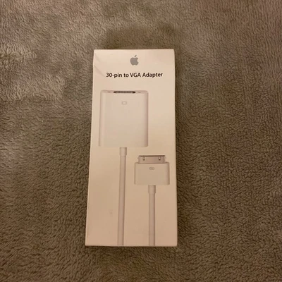 Apple 30-pin to VGA Adapter MC552ZM/B ~ Mod A1368 Genuine - Image 1 of 4