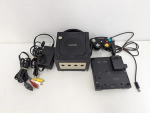 Z471 Nintendo GameCube Konsole Schwarz GC DOL-001 GBPlayer SET Japan GEBRAUCHT - Bild 1 von 18