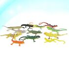 12Pcs Colorful Artificial Lizard Figures for Kids & Cats