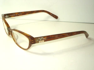 JUDITH LEIBER JL1163B 02 MARBLE HAVANA Br crystals PLASTIC FRAME GLASSES R +1.00 - Picture 1 of 5