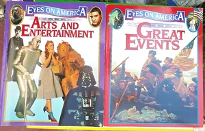 Lote de 2 revistas de arte y entretenimiento Eyes on America grandes eventos - Imagen 1 de 6