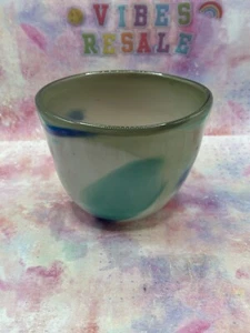 Art Glass Bowl Signed JMcD 1989 - Picture 1 of 4