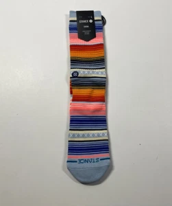 NWT Stance Crew Socks - Multicolor Striped - Curren ST - Large - Picture 1 of 3