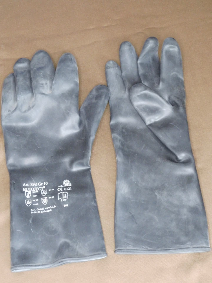 NEU  *KCL Chemikalienschutzhandschuh Butoject® 893+, schwarz, Größe 10* - Bild 1 von 1
