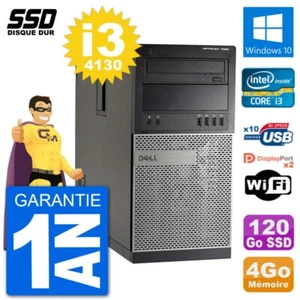 PC tour DELL 7020 Intel Core i3-4130 RAM 4Go SSD 120Go Windows 10 Wifi - Bild 1 von 3