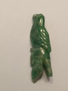 3D Miniature Carved Jade Phoenix Bird Statue or Jewelry Cabochon. - Picture 1 of 11
