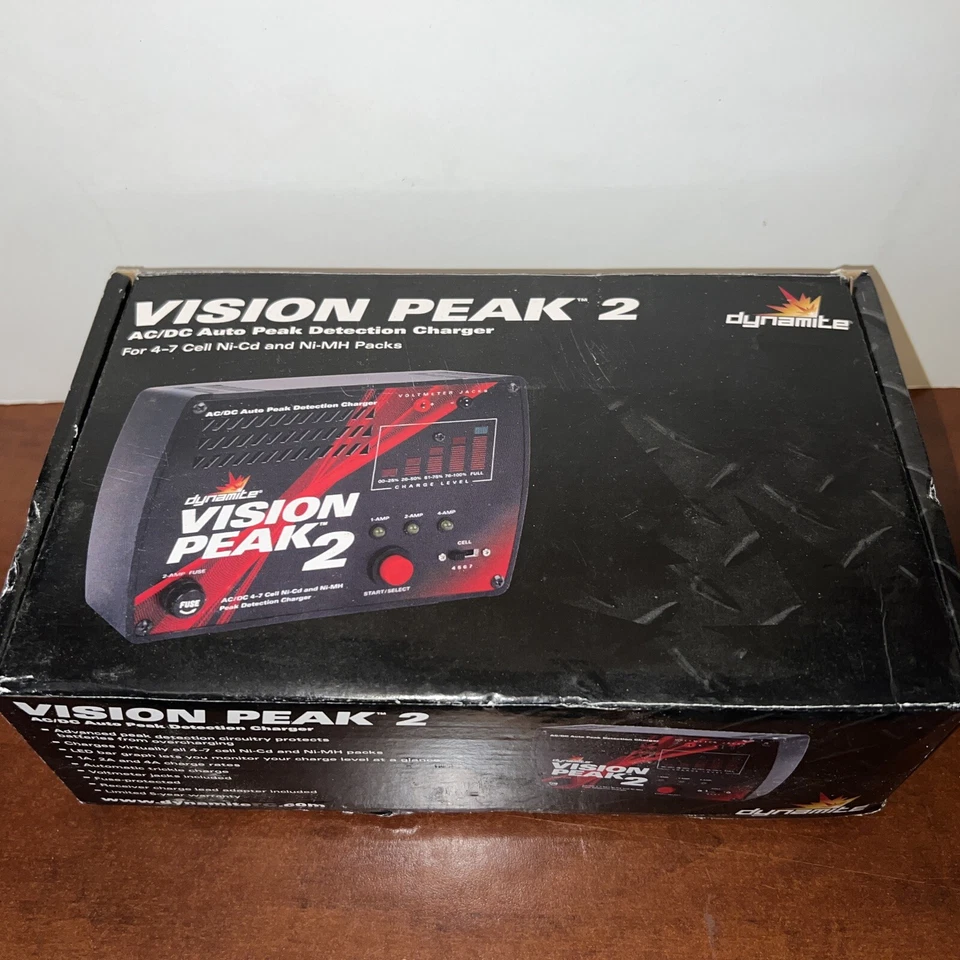Vision Peak 2 DYNAMITE DYN4044, AC/DC Auto Peak Detection Charger  4-7 Cell - Image 1 of 4