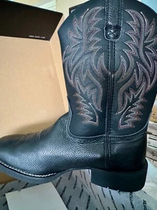 Sureway Stiefel Herren Gr. 11 Schwarz Leder Neu mit Karton - Bild 1 von 7