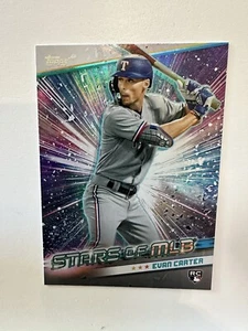 Evan Carter 2024 Topps Stars of MLB Rookie Insert #CSMLB-47 Texas Rangers - Picture 1 of 2
