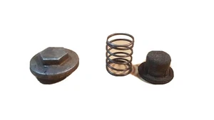 1984 Honda ATC200M Oil Filter Screen, Spring, & Cap - Picture 1 of 6