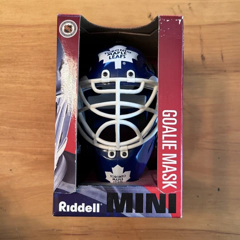 Toronto Maple Leafs Riddell NHL Mini Goalie Mask Helmet 6” Cover