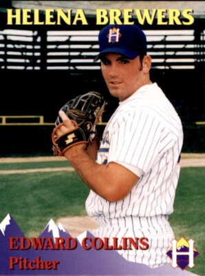 1995 Helena Brewers Team Issue #20 Edward Collins Orange New Jersey NJ Card - Image 1 of 2