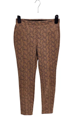 Philosophy women's leggings pull on skinny Faux leather pant animal print size S - Image 1 of 4