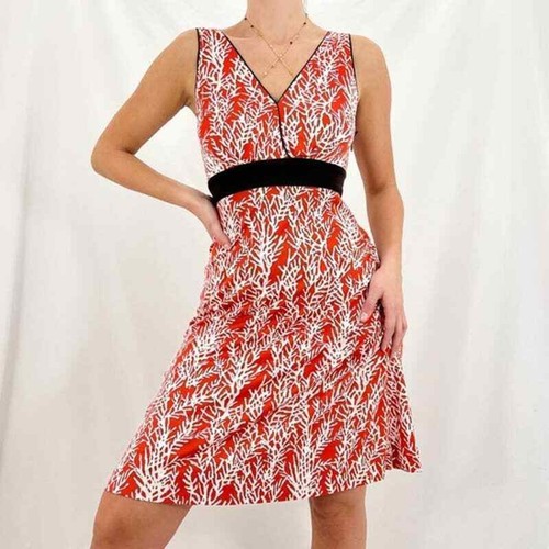 Tory Burch Occhiali da sole vintage in corallo e seta bianca taglia XS