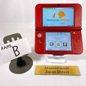 Top IPS New Nintendo 3DS XL LL Metallic Red Console Japan NTSC-J Rank B Tested - Picture 1 of 11
