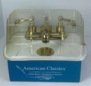 American Classics by Harden Hergestellt in den USA massiver Messing waschfreier Wasserhahn neu versiegelt - Bild 1 von 12