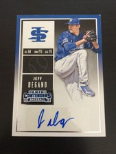 * JEFF DEGANO 2015 PANINI CONTENDERS AUTO BASEBALL CARD #34 - NEW YORK YANKEES *