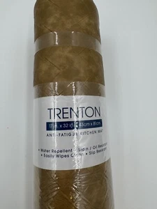 Trenton Solace Diamond Textured Anti-Fatigue Kitchen Mat Beige Color 17"X 32" - Picture 1 of 3