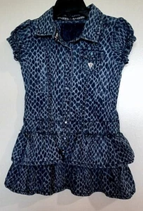 Guess blue denim s/s dress Size 4 - Picture 1 of 10