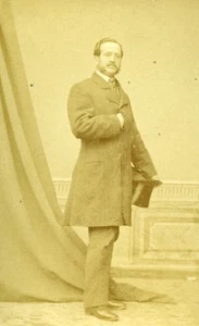 Frankreich Mayenne Figur Architekt Pierre Segretain altes CDV Foto Baudelaire 1865 - Bild 1 von 3