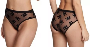 Tommy Hilfiger Klassischer Damenslip Semi-Transparent TH Monogramm Schwarz 36-42 - Bild 1 von 3