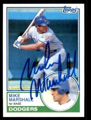 1983 Topps Baseball #324 Mike Marshall Signed Autograph (no COA) *e1 - Image 1 of 2