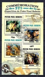 Gemälde Rubens Zentralafrikanische Republik 2015 (51) Yvert Nr. 4036 bis 4039 gestempelt used - Bild 1 von 1