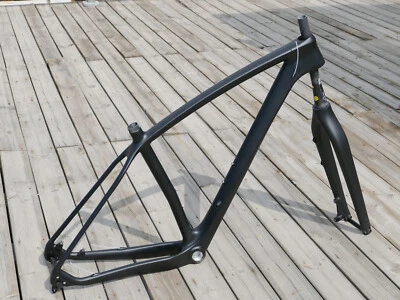 Carbon Matt 29ER Mountain Bike bicycle MTB frame  17" fork Duty-free Shipping ! - Image 1 of 4