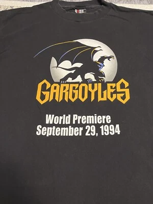 Vtg 90s Gargoyles Promo T Shirt XL World Premiere September 29, 1994 Tultex Tag - Image 1 of 4