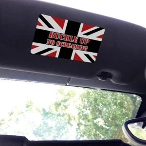 Visor Stickers Set for MINI Cooper - Small - Buckle Up No Screaming - Foto 1 di 1