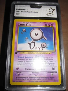 POKEMON PSA/PCA 6 (◕‿◕✿) ZARBI 39/64 NEO REVELATION FRANCAIS EDITION 1 WIZARDS - Picture 1 of 2