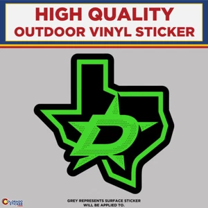 Stelle Dallas Verde Neon, Adesivi in Vinile di Alta Qualità - Foto 1 di 1